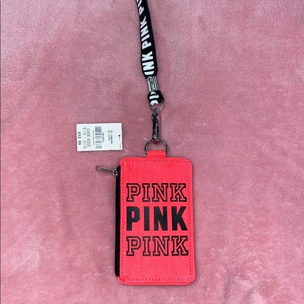 Brand new PINK lanyard